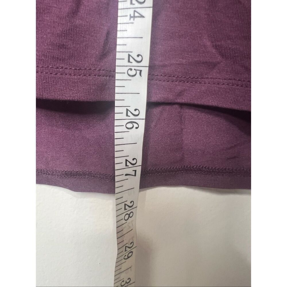Zenana Purple Tencel V-neck Tee Shirt NWT! Sz S - Picture 7 of 9